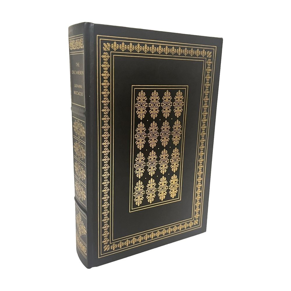 The Decameron Giovanni Boccaccio Franklin Library 1981 Hard Cover Leather Book